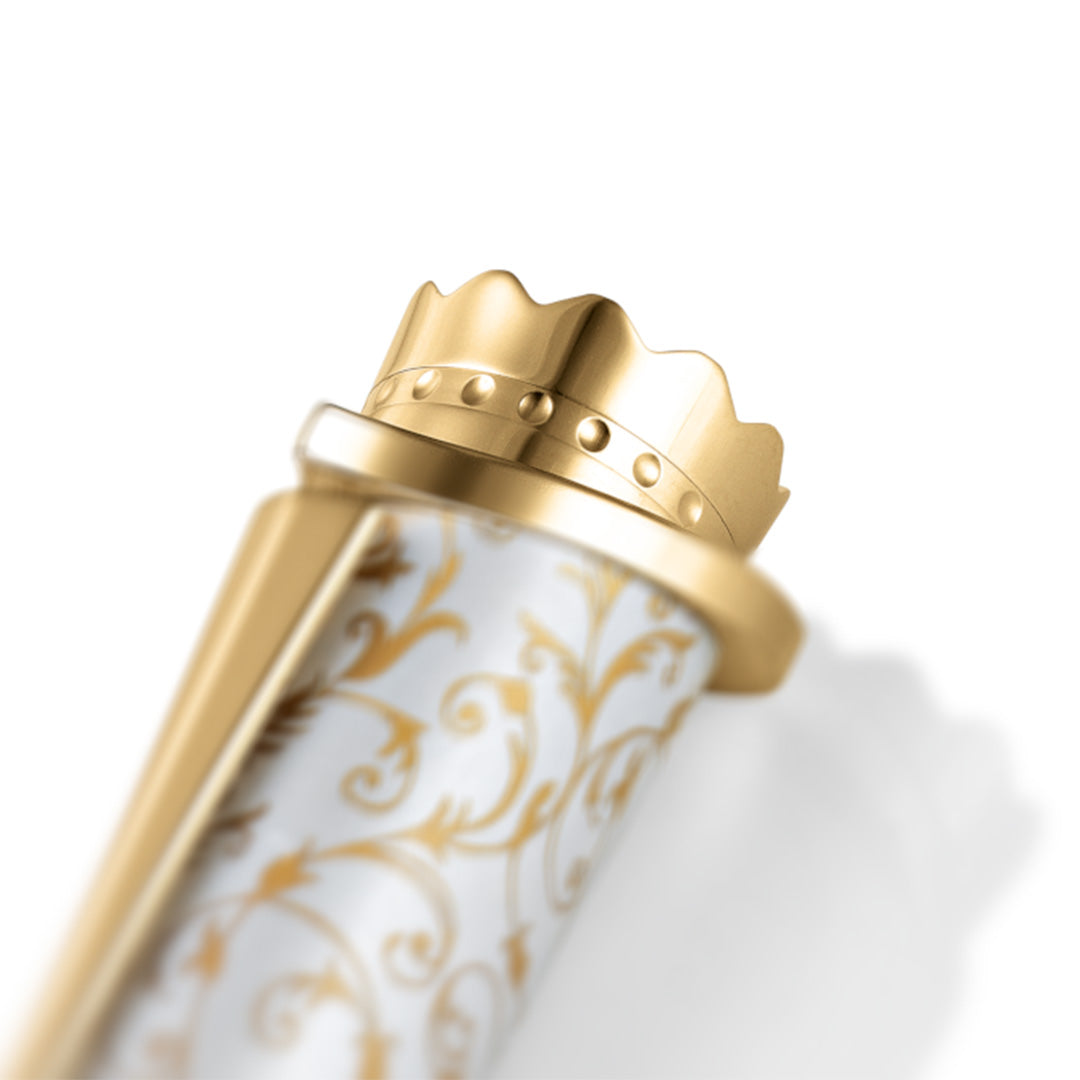 Gold crown detail of the Wedding Pen Legacy Edition.