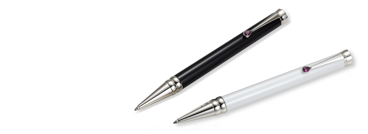Black and white Wedding Pen Timeless Edition shown together.